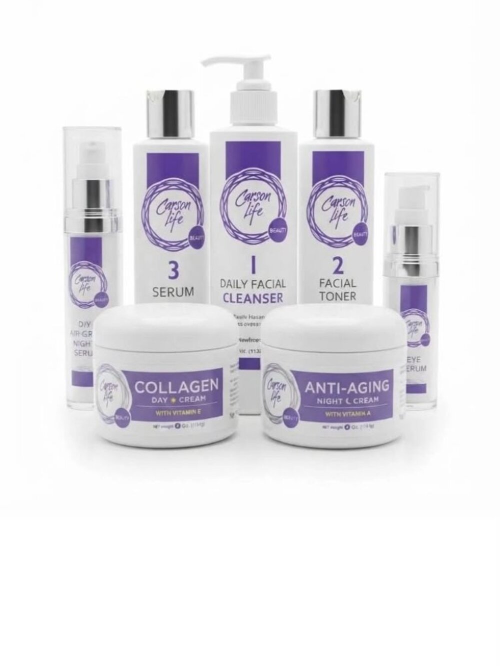 Title: Carson Life Beauty Skin Care 7-Piece Set Brand New & Sealed Skincare